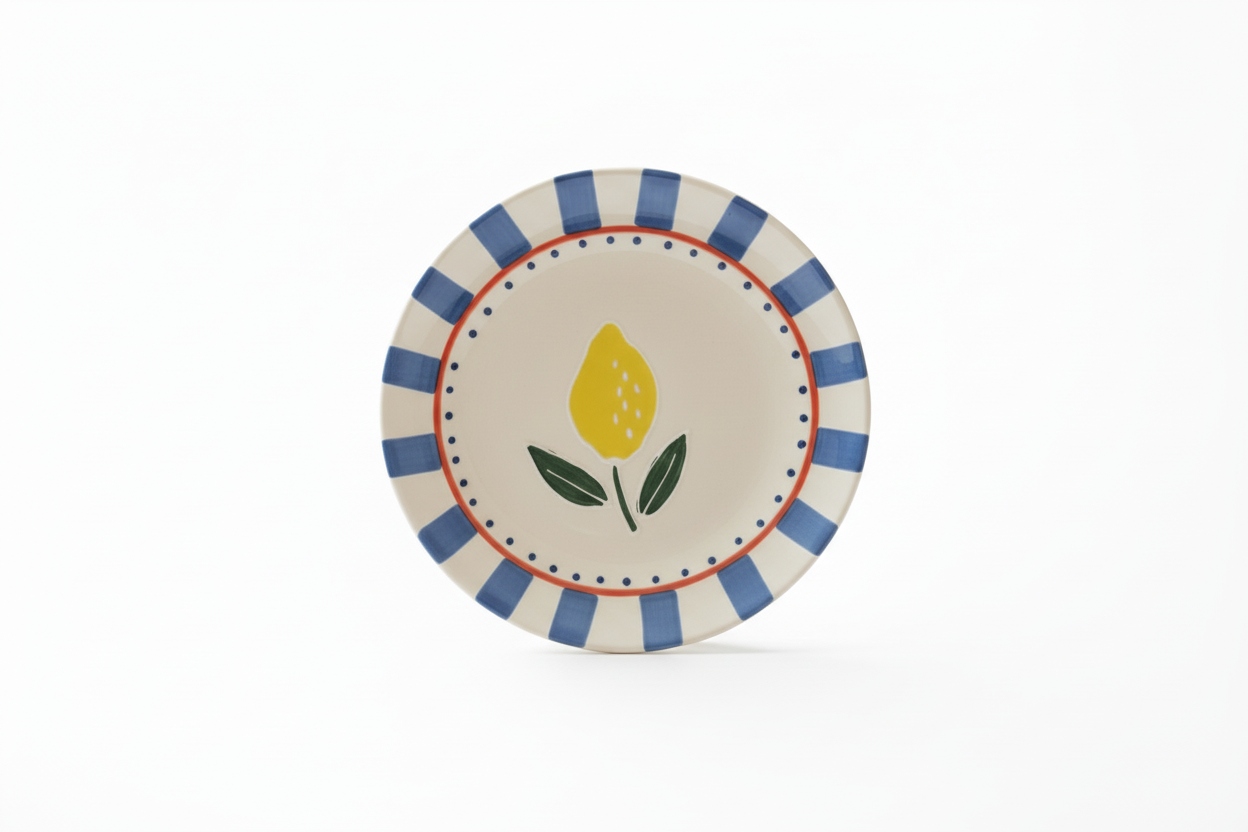 Set 4 platos Lemon/Blue