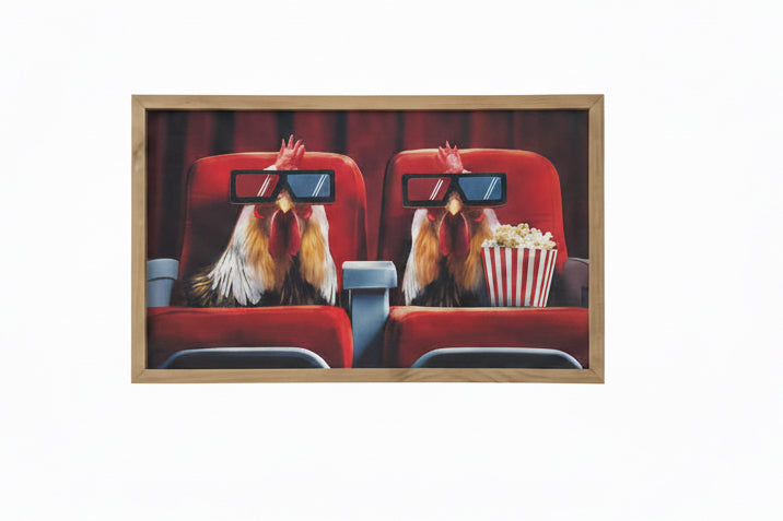 Cuadro Gallinas en Cine