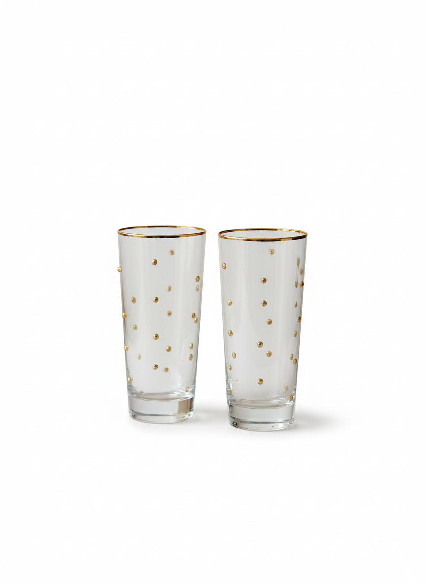 Vasos Piedritas Doradas