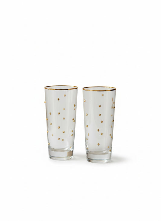 Vasos Piedritas Doradas