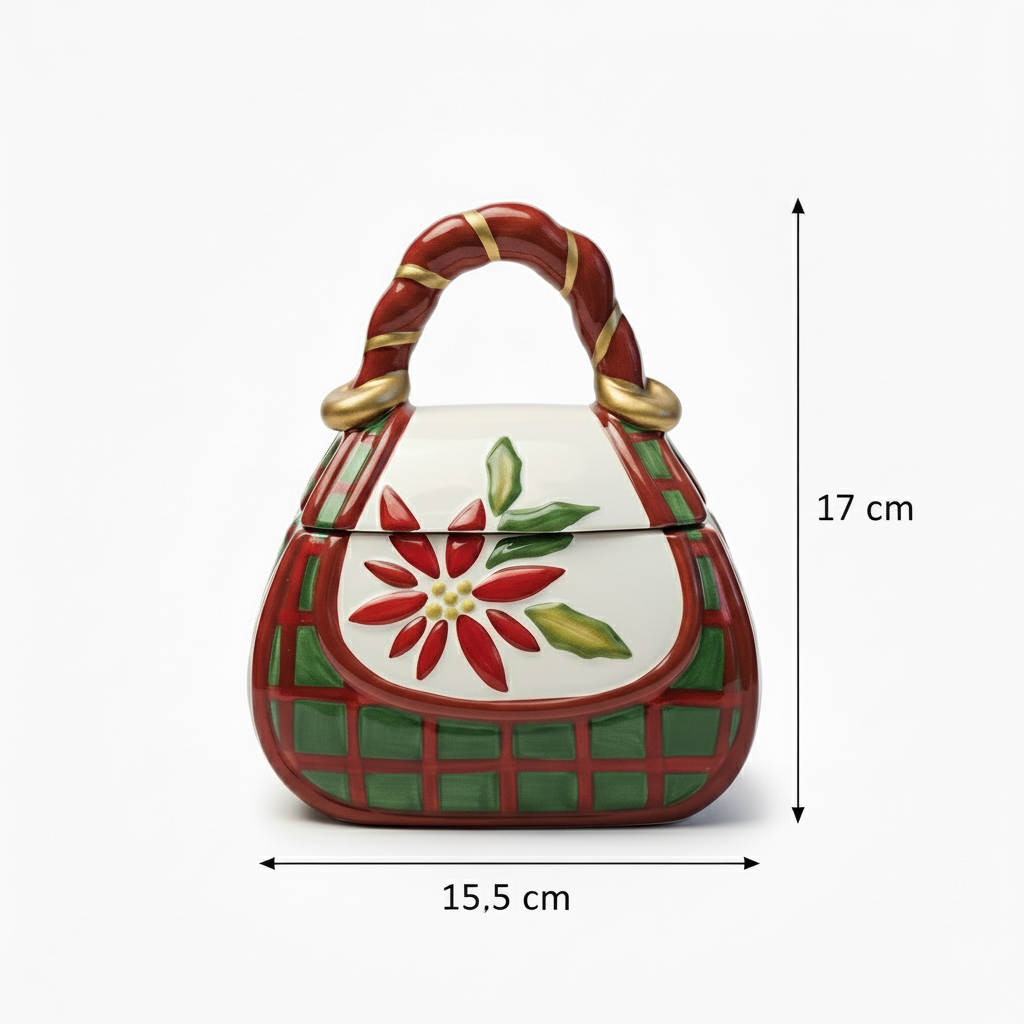 Galletero Bolso Cuadros Cerámica