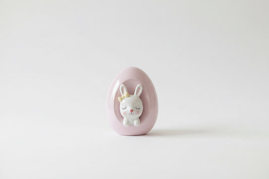 Huevo Rosa Cerámica