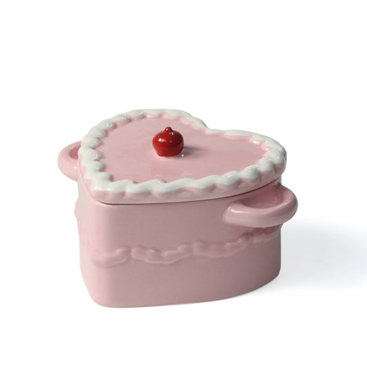 Cazuela Corazón Rosa