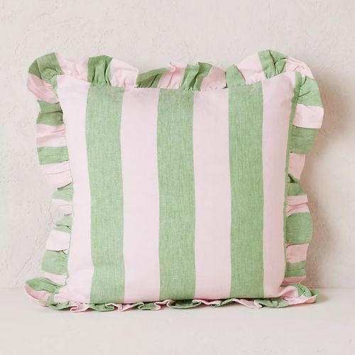 Set 2 cojines Pink/green