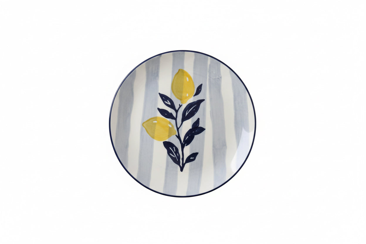 Set 4 Platos Azul Lemon