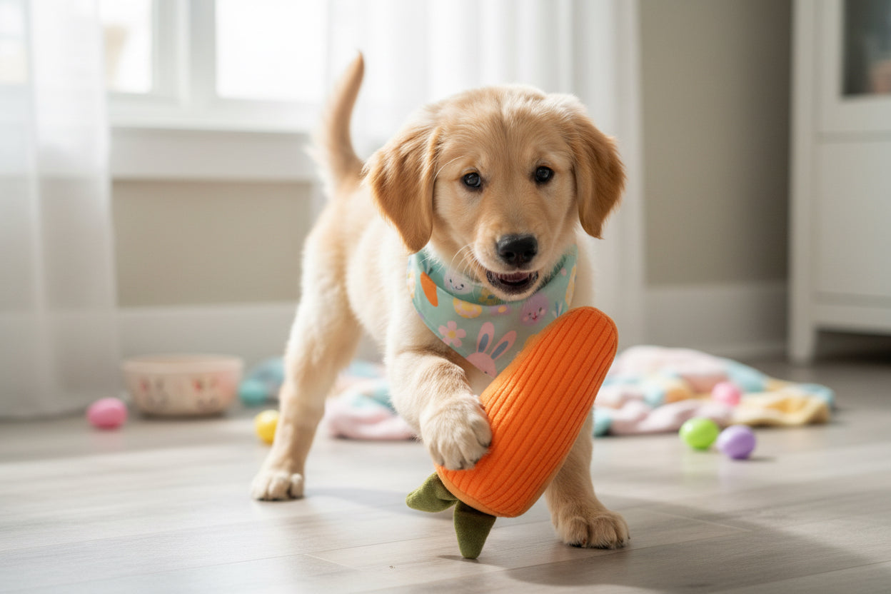 Dog Bandana & Toy