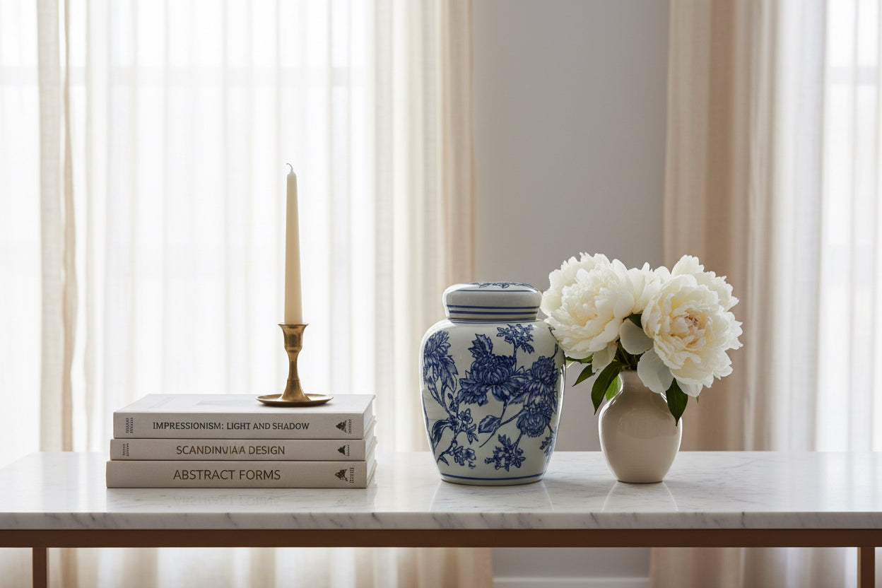 Vasija Ginger Blue