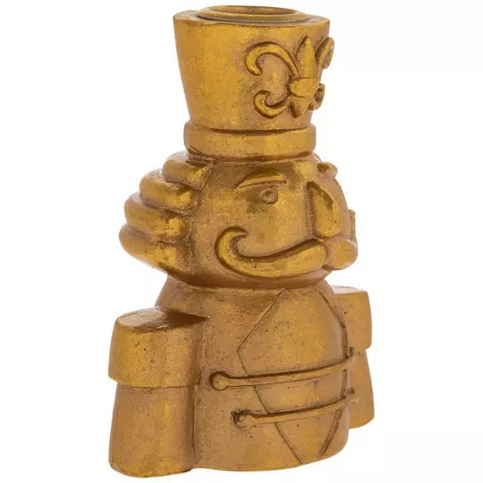 Set 2 candelabros Soldados Dorados