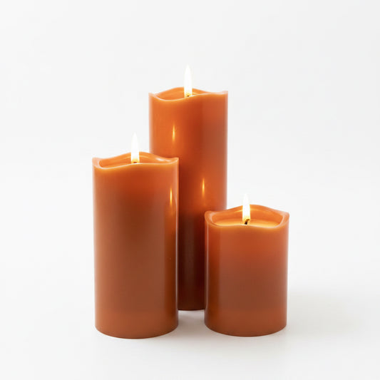 Set velas Naranjas con Control