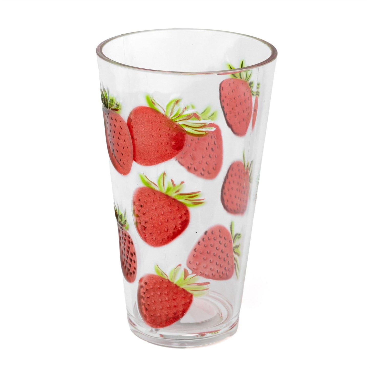 Set 4 Vasos Acrílicos Fresa