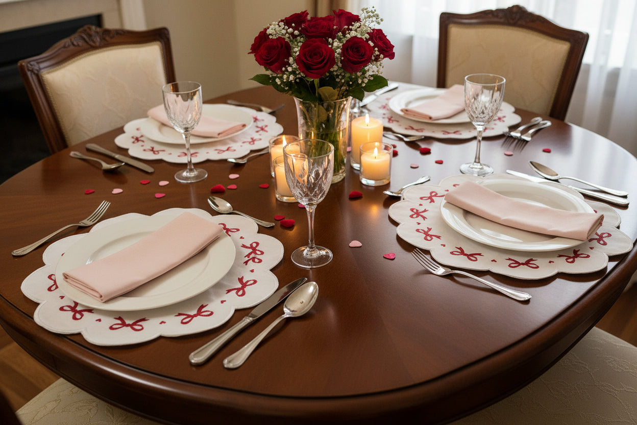 Set 4 individuales Chongo Rojo