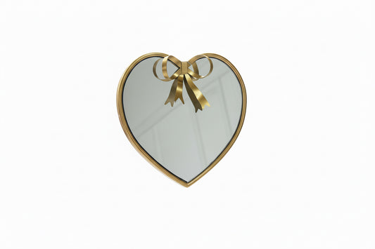 Espejo Corazón Dorado