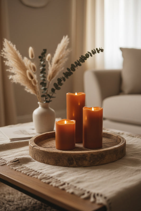 Set 3 Velas con Control