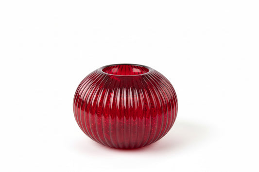 Candelabro Acanalado Rojo