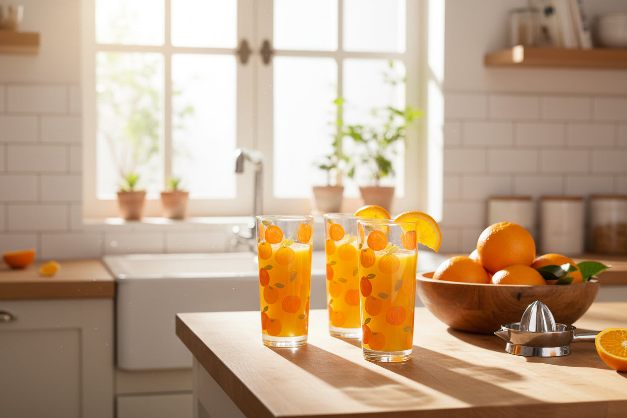 Set 4 vasos Naranja
