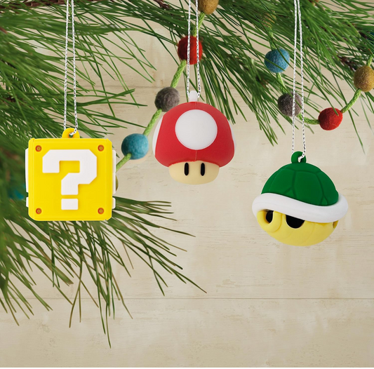 Set Ornamentos Súper Mario