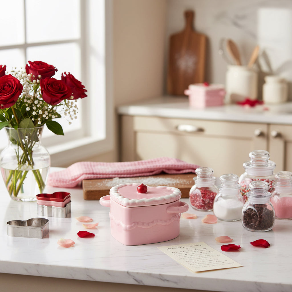 Cazuela Corazón Rosa