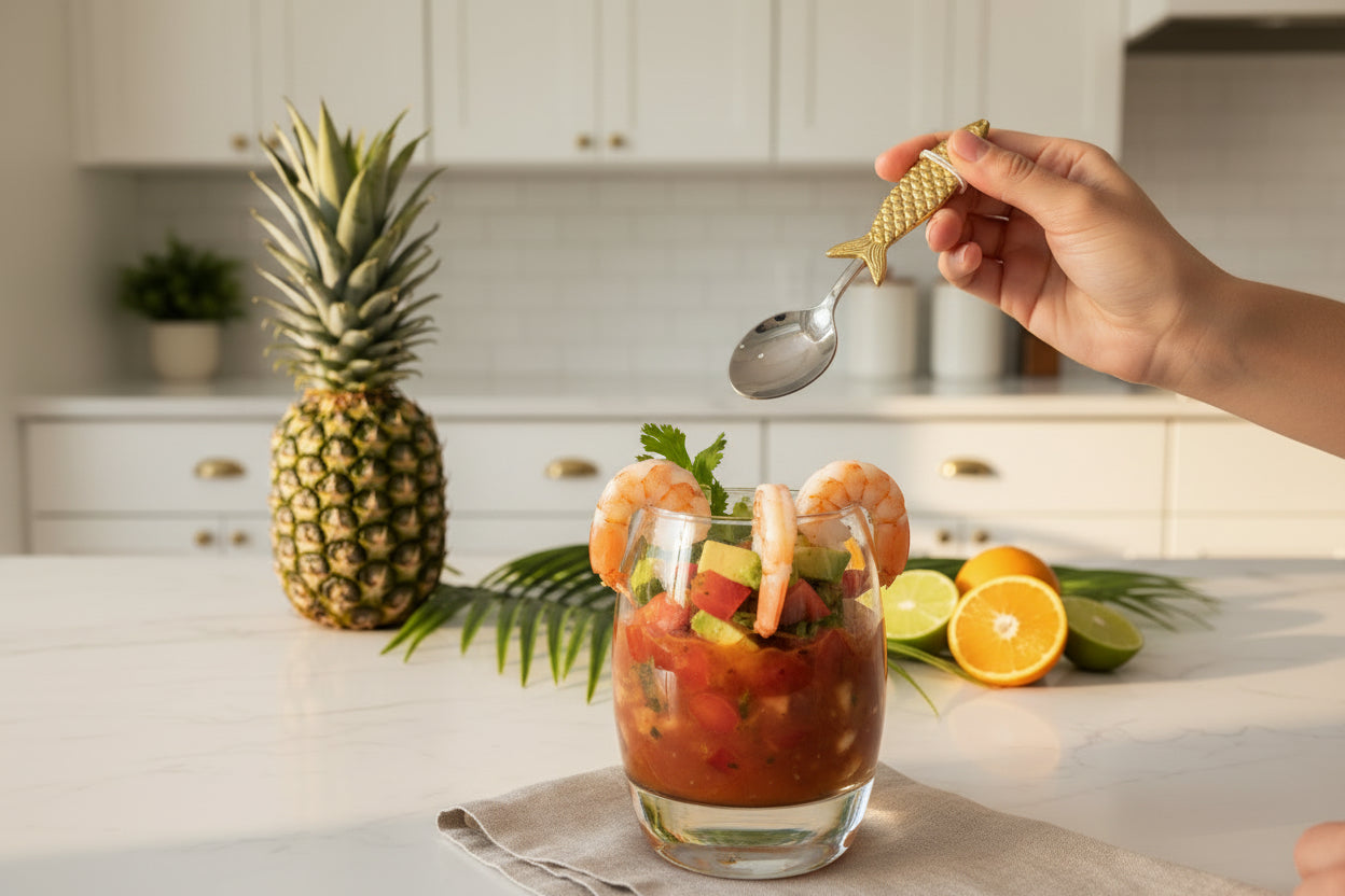 Set 4 Cocktail Spoons