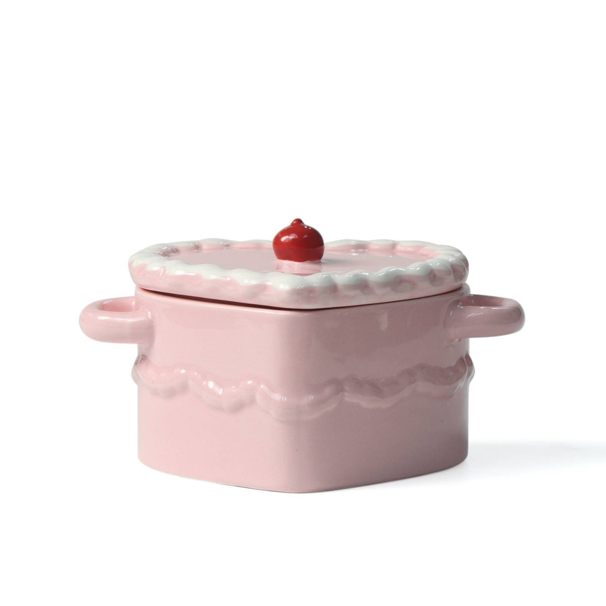 Cazuela Corazón Rosa