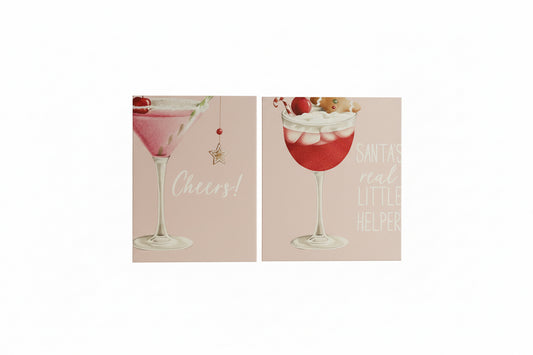 Set Cuadros Gingerbread Rosa