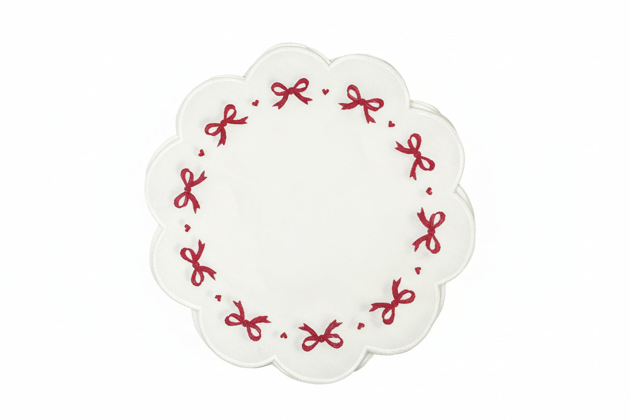 Set 4 individuales Chongo Rojo