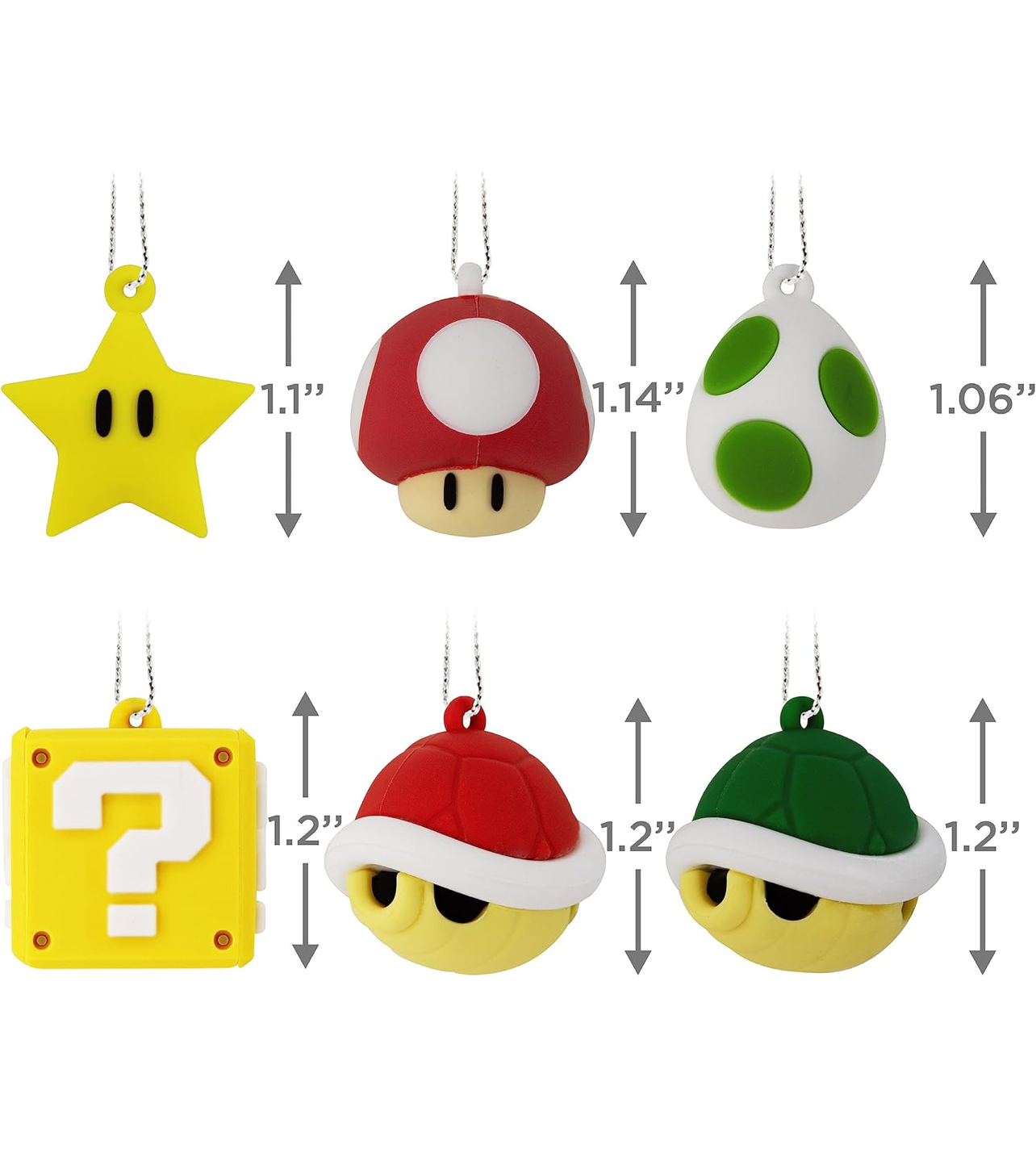 Set Ornamentos Súper Mario
