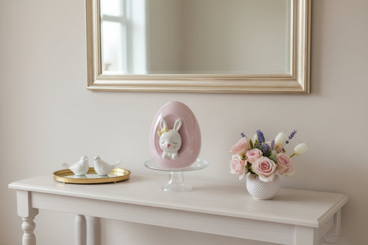 Huevo Rosa Cerámica