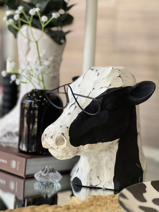Busto Vaca Cerámica