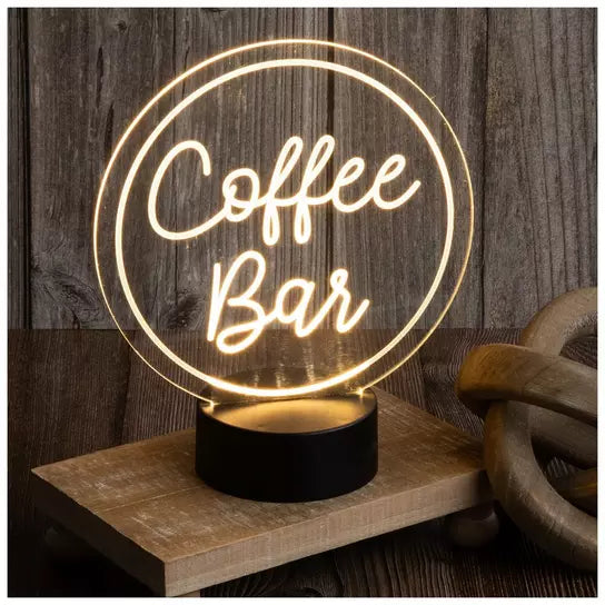 Rótulo Coffe Bar Led
