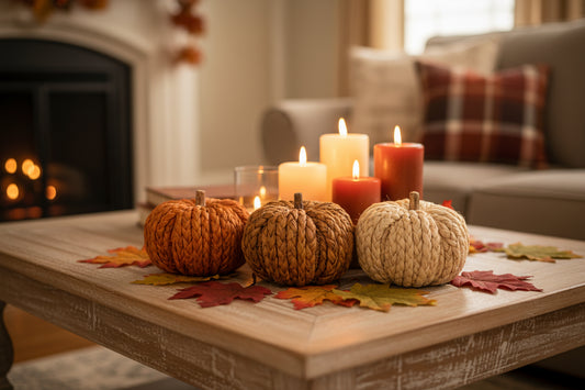 Set 3 calabazas de mimbre
