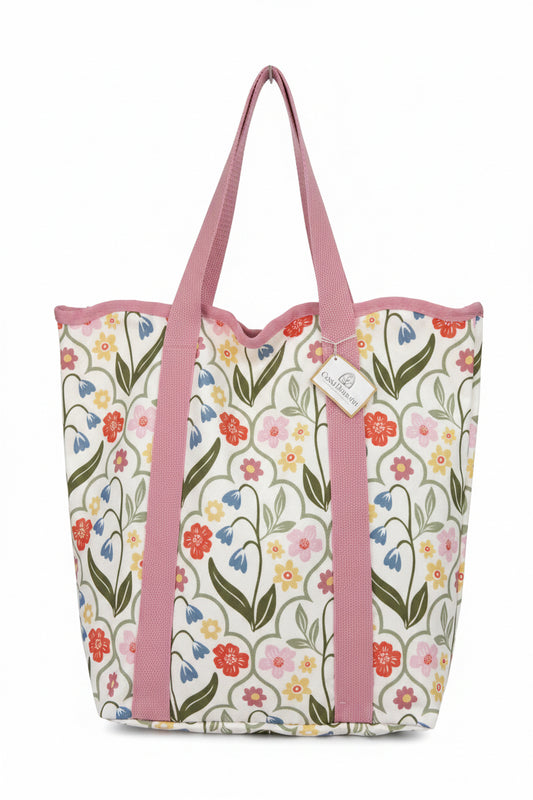 Bolso Floreado Rosa