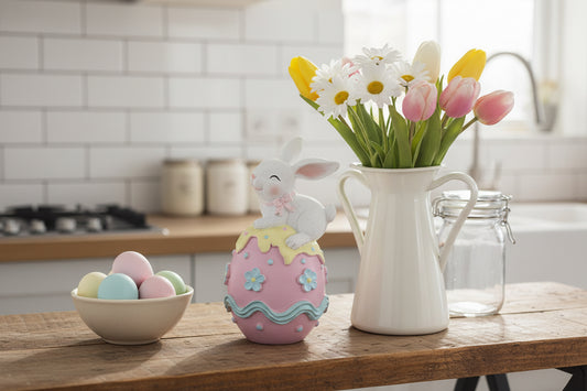 Huevo Rosa con Conejita